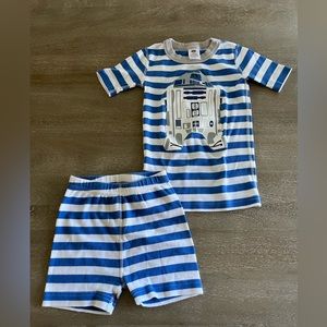 Hanna Andersson Star Wars R2-D2 Short John Pajamas In Organic Cotton, Size 5